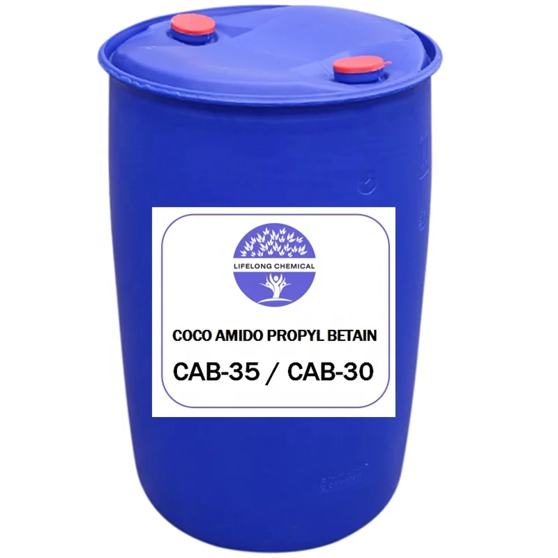 30% CAB-35 Cosmetic 61789-40-0 Capb CAB Cocamidopropyl Betaine for foaming amphoteric surfactant CAB30%, CAB35%