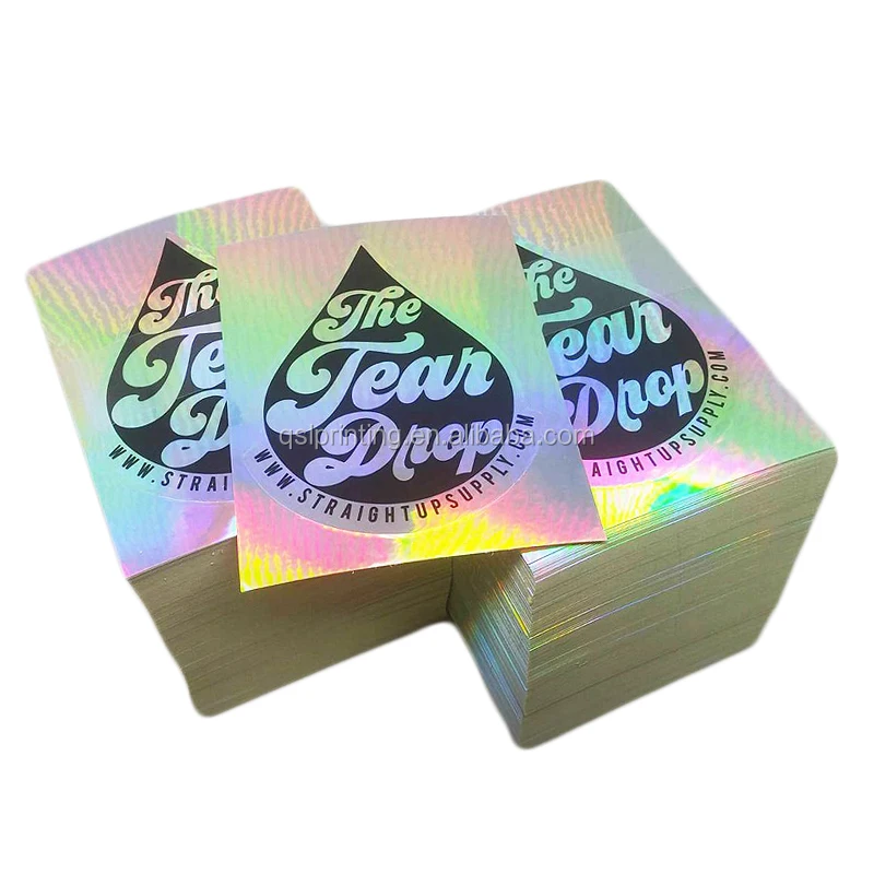 Custom Printing Laser label sticker Paper Adhesive Graffiti UV Protection Eggshell Stickers Holographic Vinyl Blank A4 Size