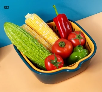 Хит продаж пластиковый кухонный ситечко для фруктов и овощей