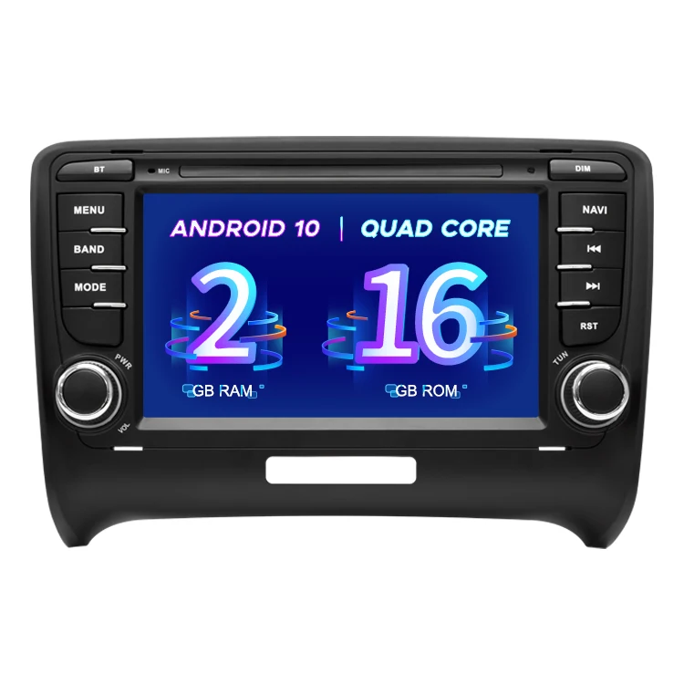Android auto Car stereo navigation screen multimedia Autoradio 2 DIN Android 11 car radio For Audi TT MK2 8J 2006-2012