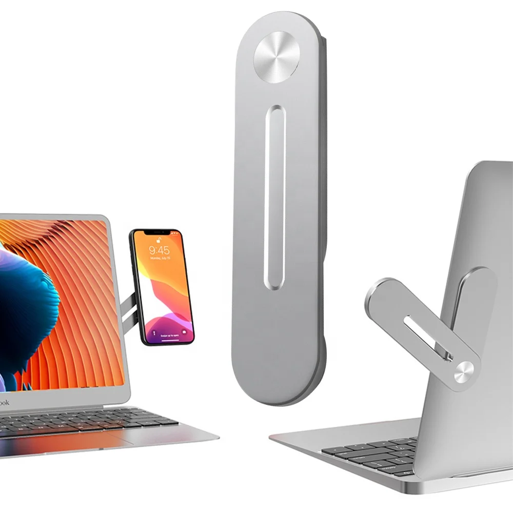 Горячая Распродажа от производителя amazon, Складная Алюминиевая Подставка для ноутбука, сильное магнитное расширение, кронштейн для сотового телефона, держатель для телефона, подставка для ноутбука