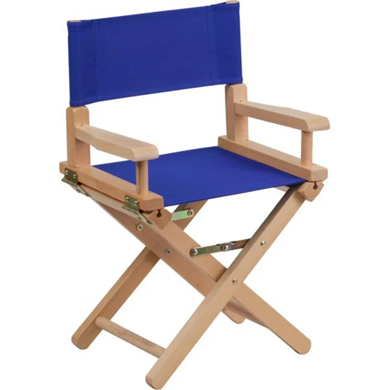 Good quality custom wooden folding low size short small children kids director chair