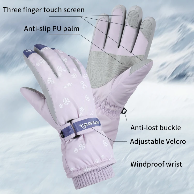 GOLOVEJOY SK22 New Hot Selling High Quality Winter Riding Gloves Keep Warm Waterproof Winterized Skiing Snowing Gloves