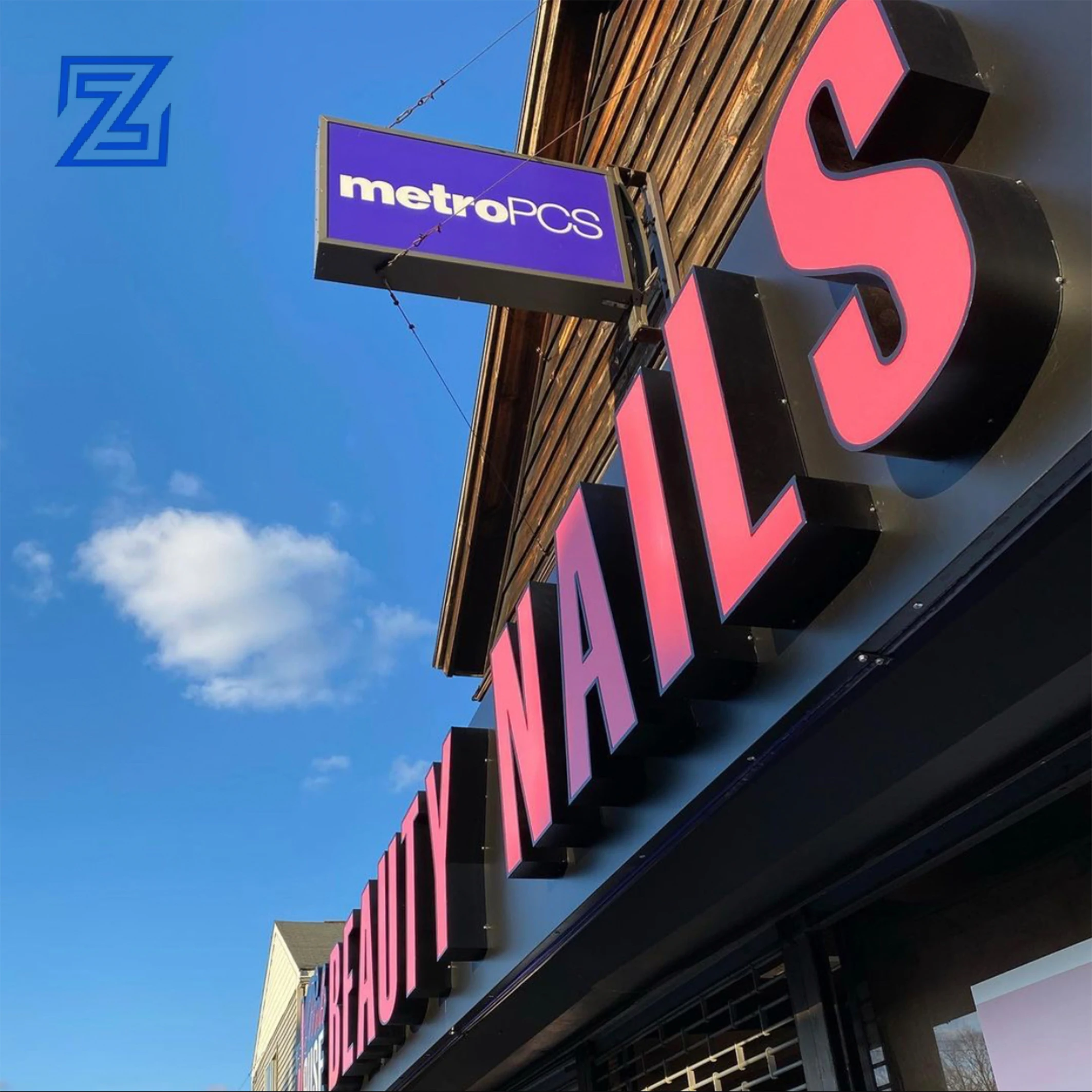 Factory Outdoor Store Front Building Sign Led Retail Storefront Outside Signage Outdoor 3d Shop Sign Channel Letter Sign