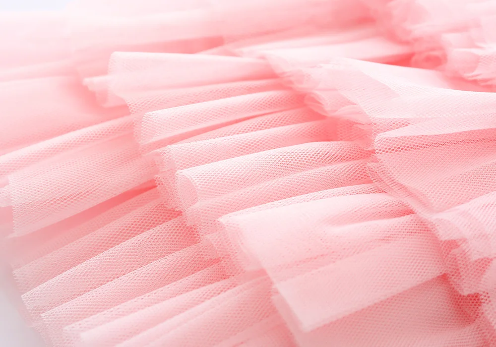 
Lace Cake Smash Dress Tulle Party Pageant Dress Toddler Kids Baby Girls Long Sleeve Layered Dress 100% Cotton Breathable Flowers 