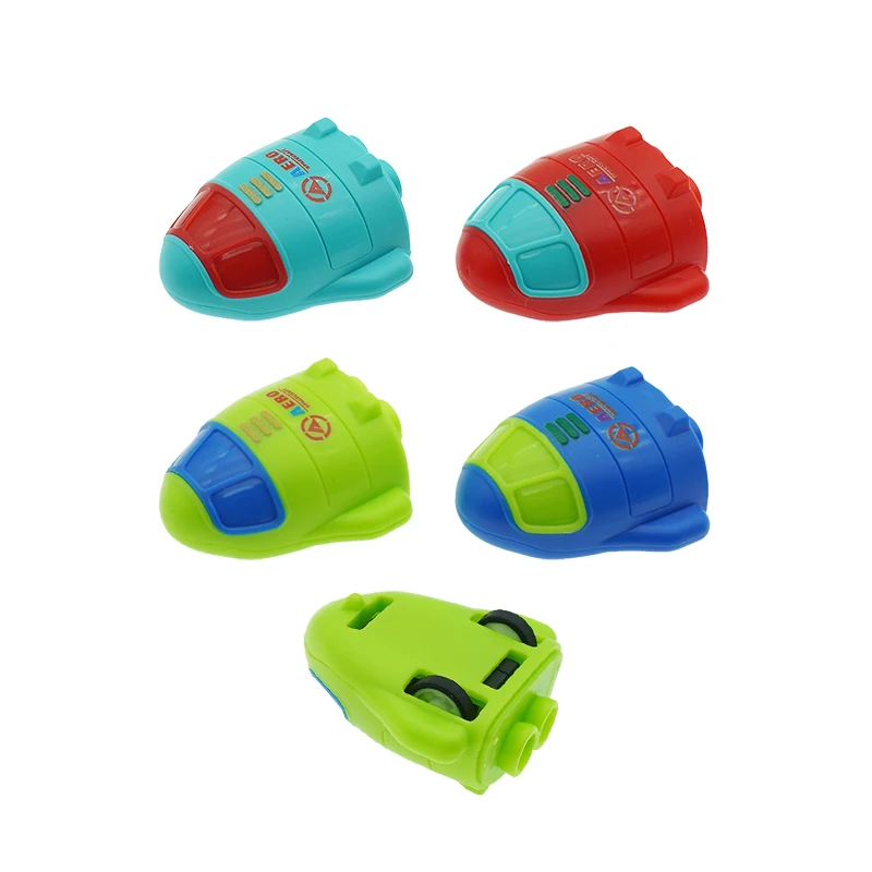 ABS Material Pull Back Space Boat Toys For Kids 45MM Capsule Toys