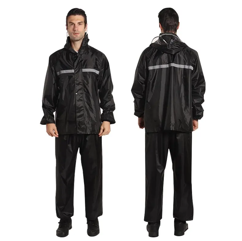 Biking Cycling Raincoat Waterproof Windproof Raincoat Reflective Jacket Pants Suit