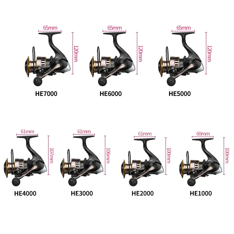 Byloo  spinning reel square shaft handle aluminium prices spinning reels brake feeder spinning reel