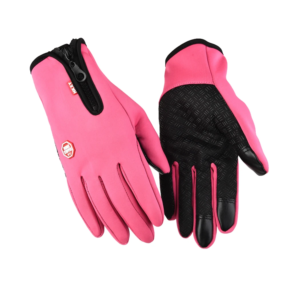 Hot sale Zipper Ridding Gloves Touch Screen Warm and Waterproof Movement Mountaineering Ski Gloves