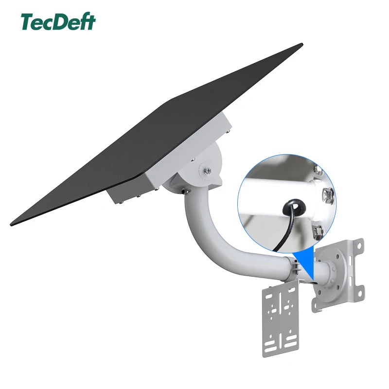 TecDeft ультратонкая безрамочная солнечная панель с высокой скоростью преобразования монокристаллический кремниевый источник питания Солнечная беспроводная уличная Wi-Fi