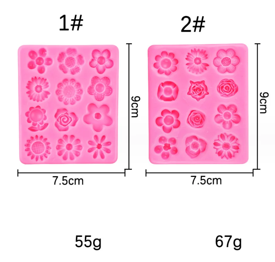 New baking tool rose Daisy flower molding fondant silicone mold DIY Floret chocolate candy silicone mold