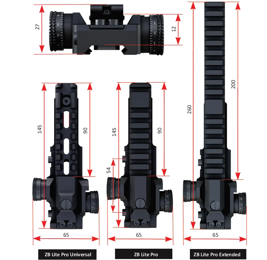 Thermal Imager Night Vision Scope Mount Hunting Red Dot Scope Base Mount ZB Lite Pro Universal