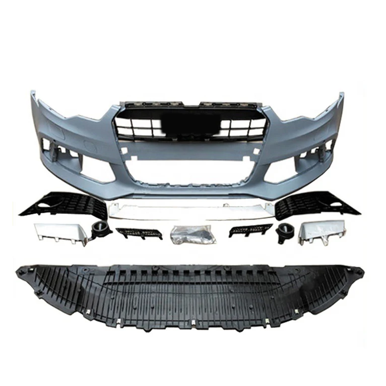 Modified auto parts front bumper complete body kit for AUDI A6 2012-2015 UPGRADE TO RS6 2012-2015