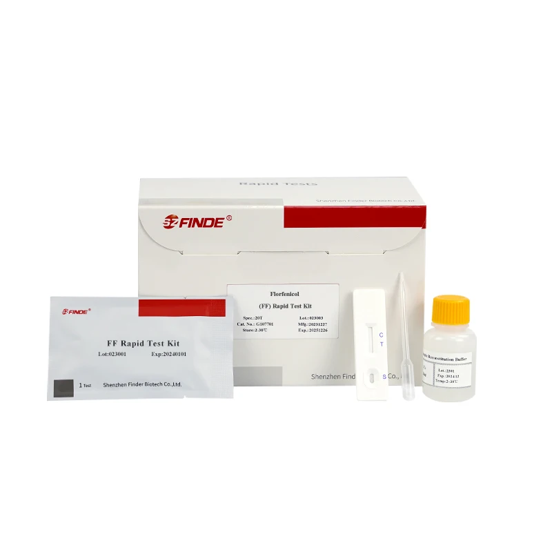 Florfenicol (FF) Rapid Test Kit for Detecting Meat Milk Honey and Eggs Contamination