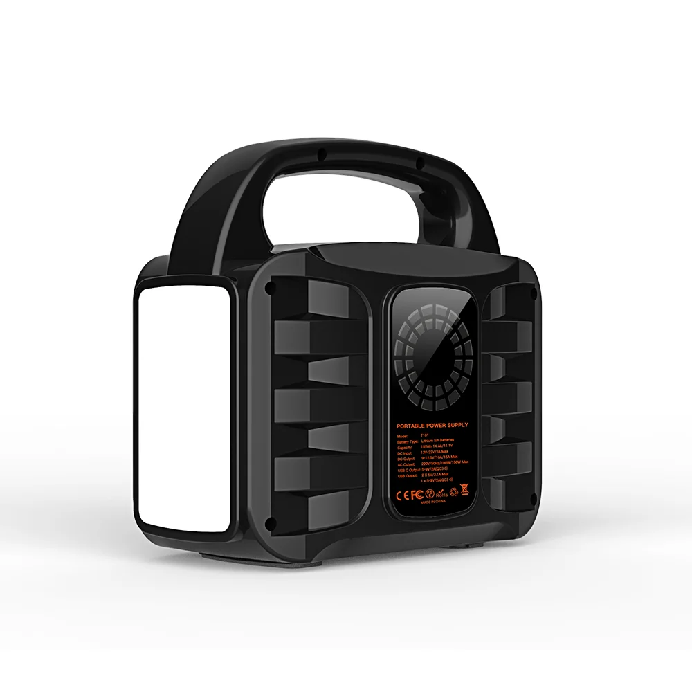 Portable Power Station Solar Generator 3S7P 3.7V 155wh  AC Outlet  with Quick Charge for Car Universal Standard Global