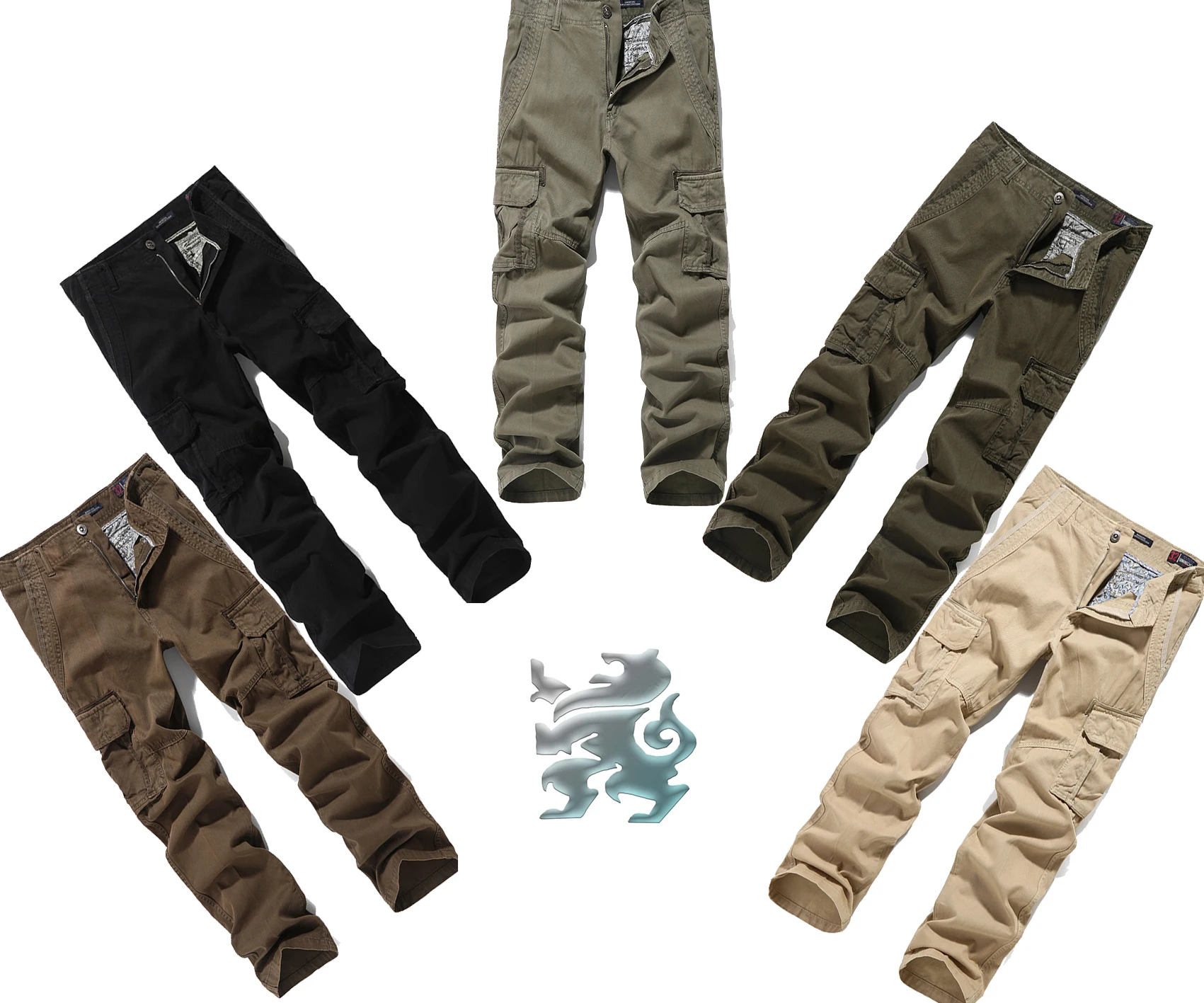 Низкая цена, свободные быстросохнущие Модные шаровары sukajan, повседневные Хлопковые Штаны-бермуды с несколькими карманами, Длинные мужские брюки-карго