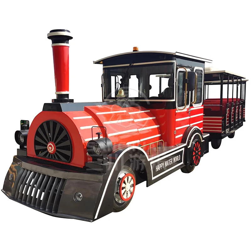 New Arrival Locomotive Electric Diesel Steam Engine Kids Trackless Train For Sale