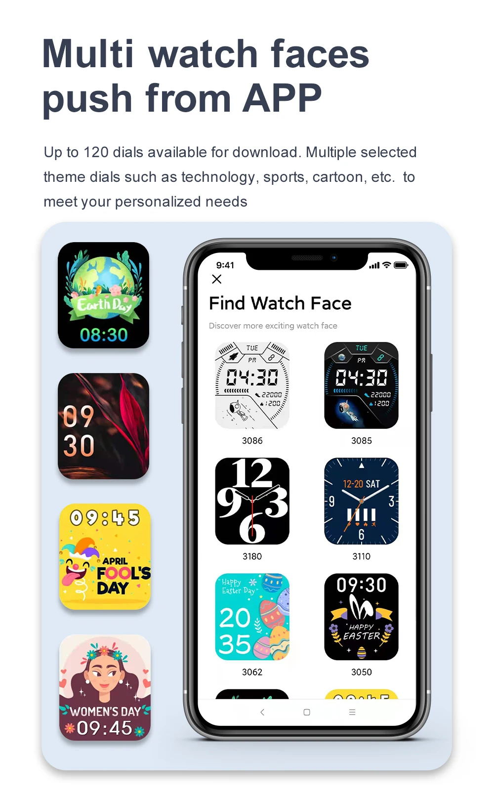 Fashion Smartwatch Kw76 Full Touch Screen For Men Women Fitness Tracker Heart Rate Monitor Reloj Smart Watch