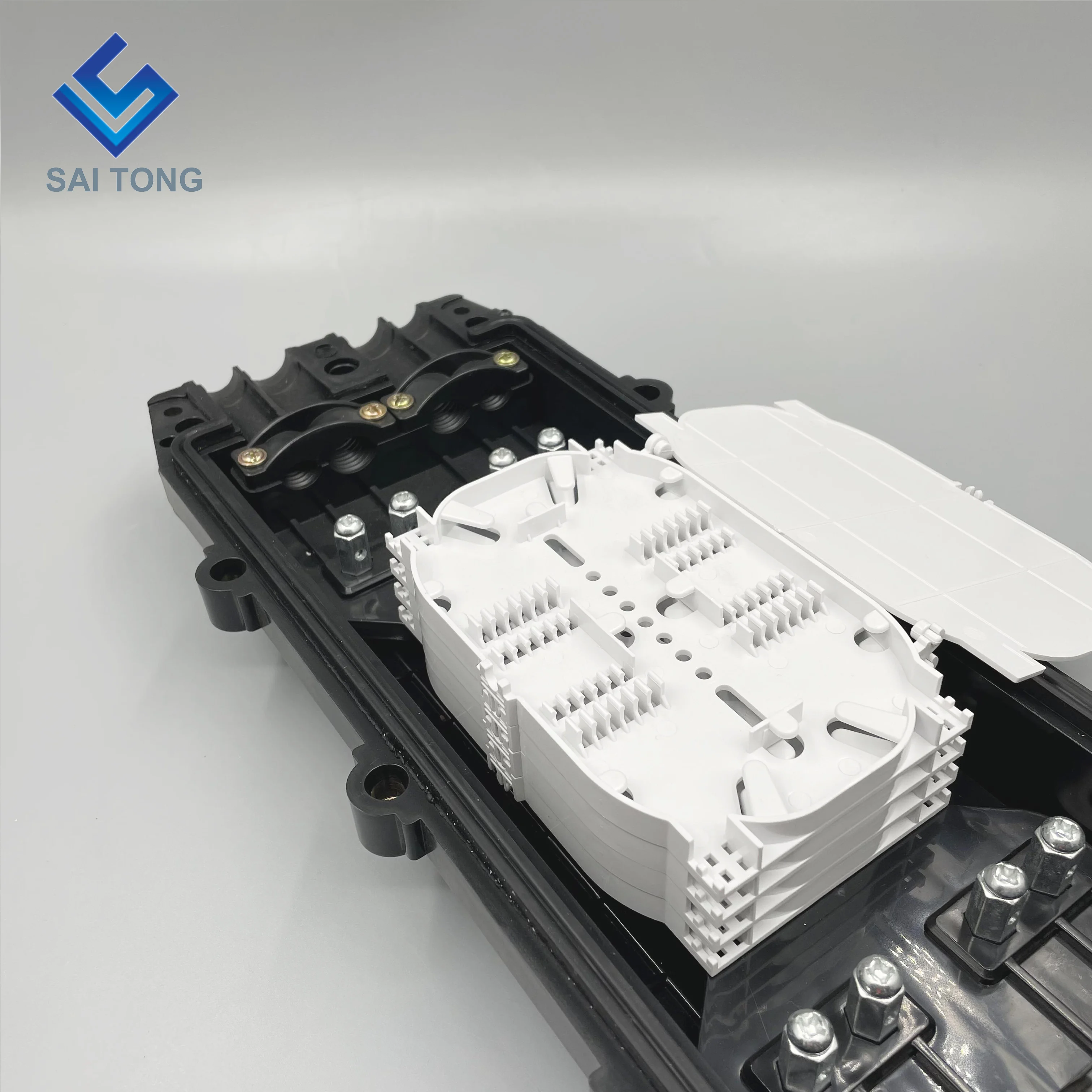 96 core fiber optic splice closure FTTH 4 inlet 4 outlet fiber optic splice box Ip68/Ios9001 fiber optic box splice
