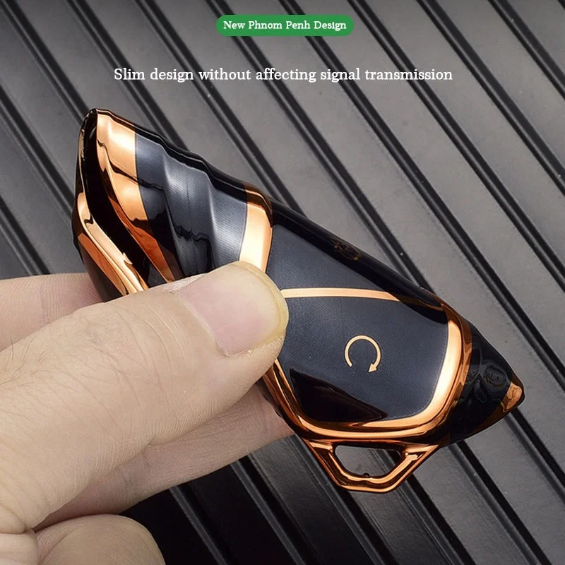 New Tpu Car Key Case Cover For Byd Song Pro Han Ev Max Tang Dm 2018 Qin Plus Keyless Protector Shell Auto Accessories