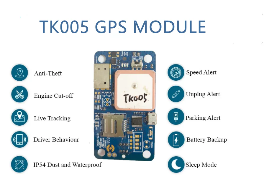 SOS Panic Alarm  Remote Control TK005 GPS Tracking  Module PCB
