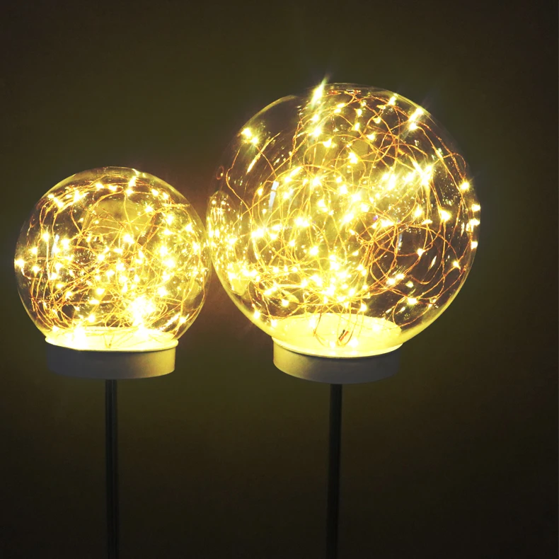 Dia30cm warm white cooper wire led garden lamp for outdoor street decoration