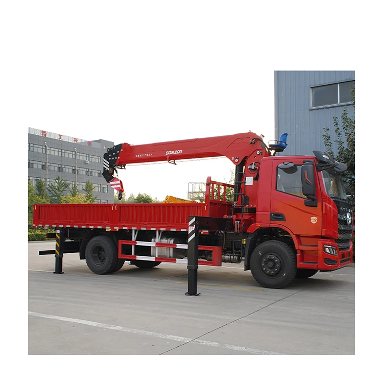 8 Ton Articulated Crane Dump Truck With 4X2 Small Folding Boom Truck With Crane