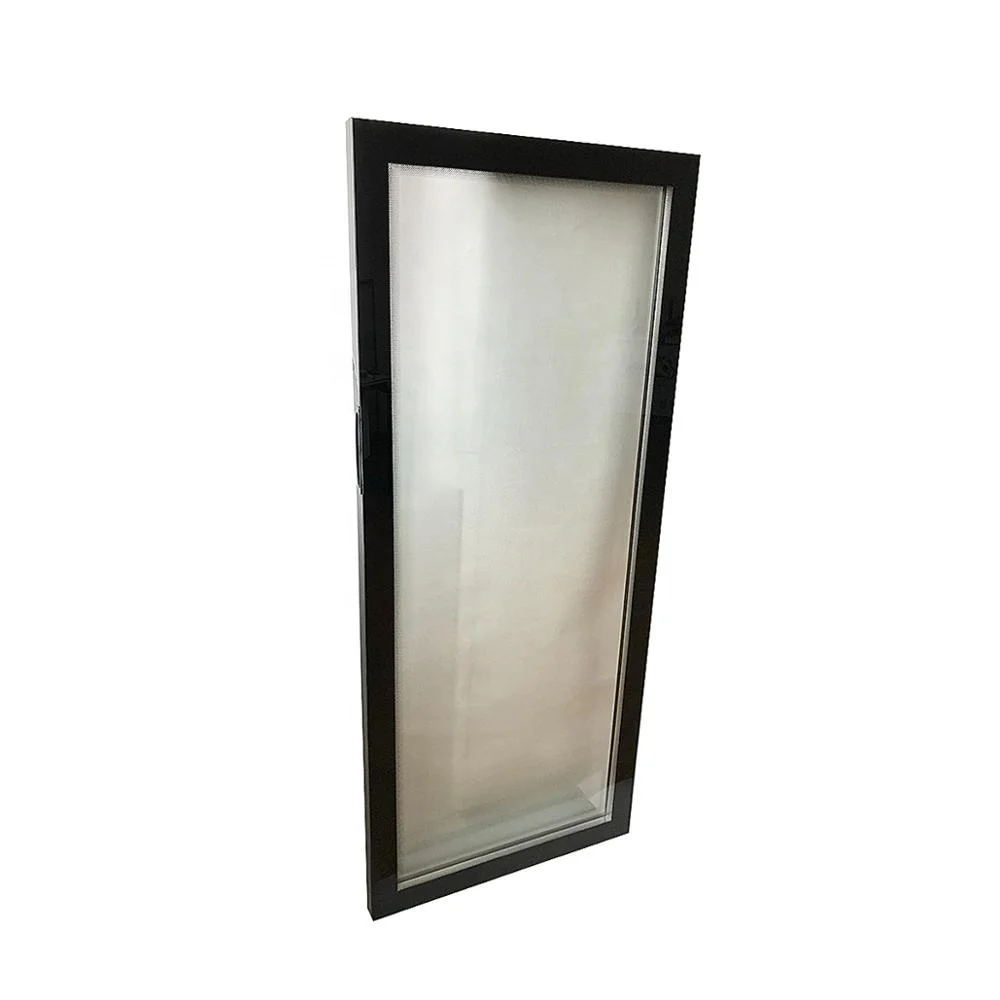 Luxury Design Borderless Freezer Transparent Single Upright Glass Door For Fridge