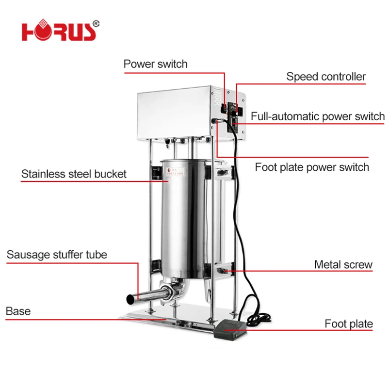 15L Good Quality Pork Sausage Making Machine Sausage Making Machine Price From Zhejiang
