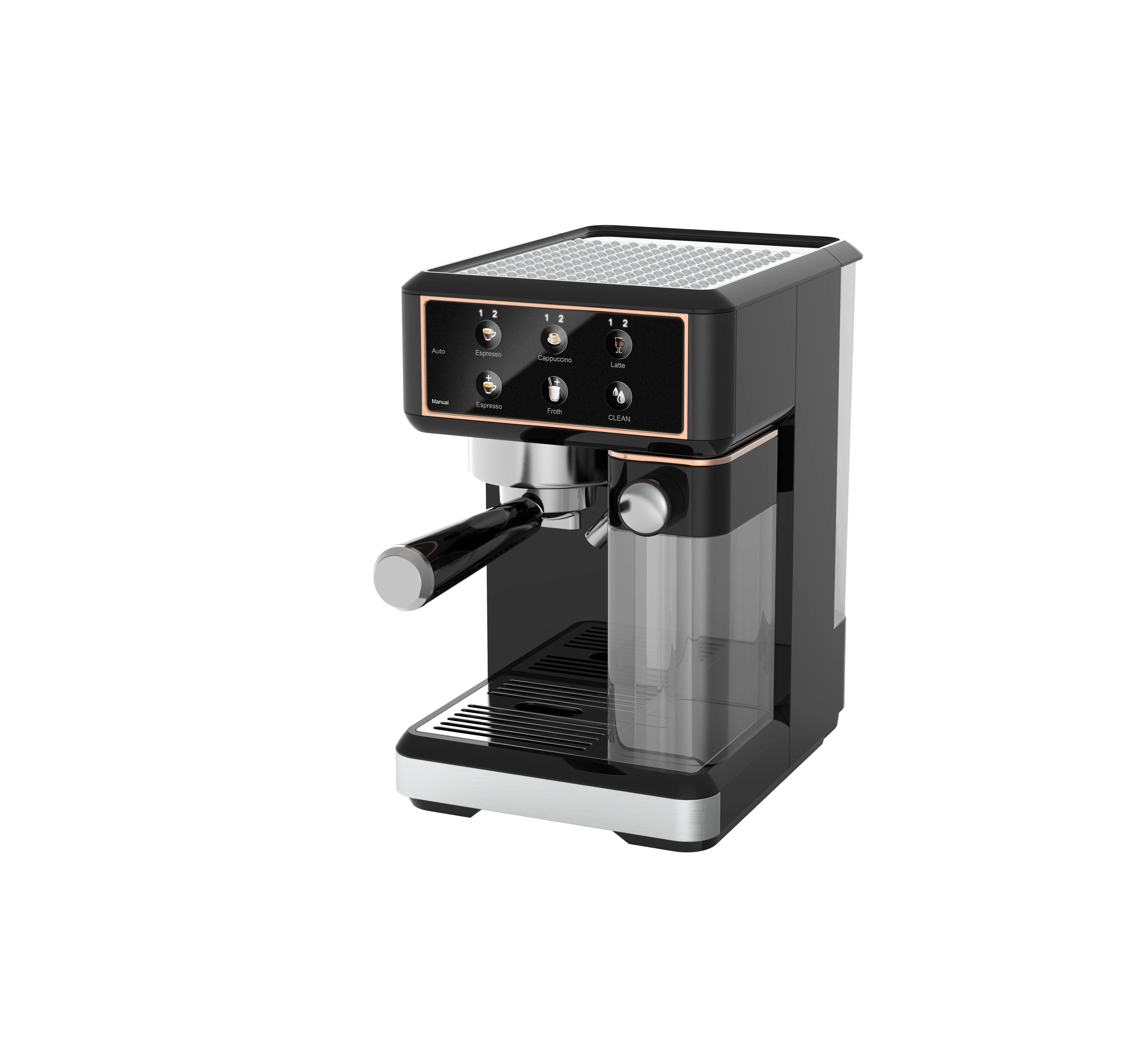 Wholesale Commercial Multipurpose Semi-Automatic Milk Frother Espresso Cappuccino Latte Coffee Machine