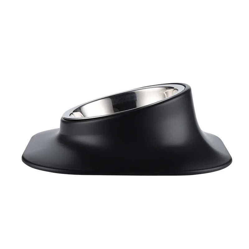 High-end custom stainless steel inexpensive non-slip silicone pet bowl for dogs and cats