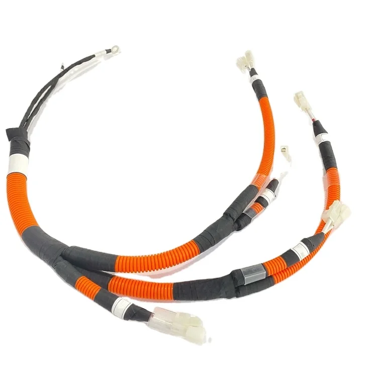 OEM new energy electric vehicle wire harness with rubber wire harness protector