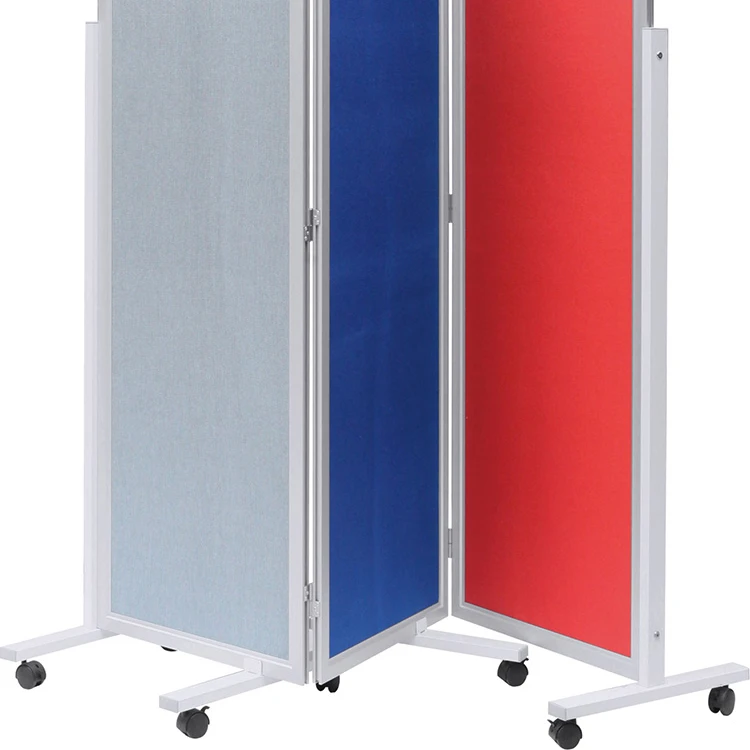  High quality KBW fabric good Sound insulation bulkhead cuttle two-sided White Board screen Room isolation with aluminium