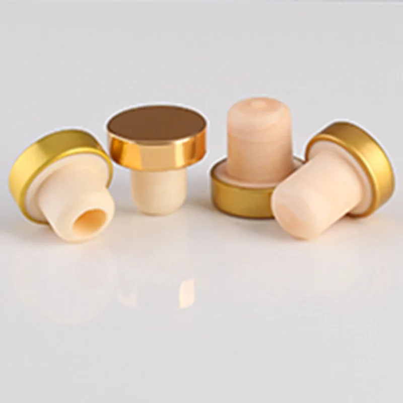 High Quality Custom Wood wine cork stoppers t type wooden top whisky liquor bottle cap