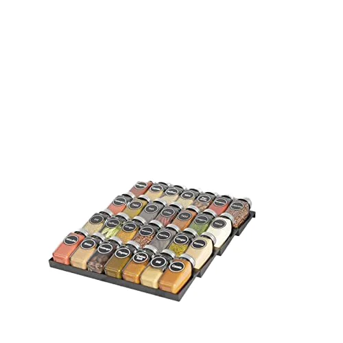 Seasoning Storage Shelf 4 Layers Seasoning Organizer Drawer Metal Kitchen Spice Storage Tray