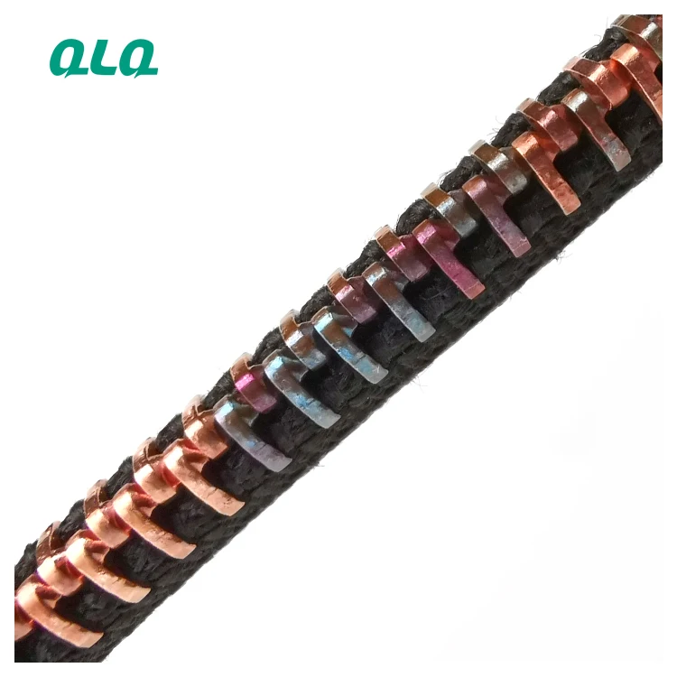 
QLQ High Quality Long Chain No 5 Rainbow Teeth Nylon Zipper With Metal Slider 