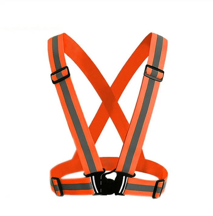 Water proof jacket safety vest reflective running vest with front/rear light led reflective safety vest
