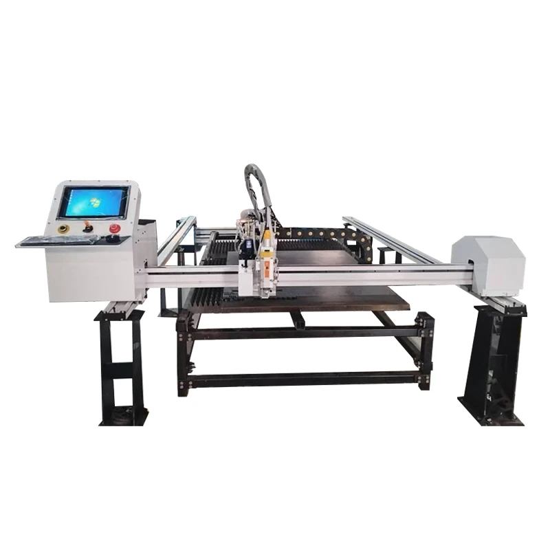 Portable Gantry Laser Cutter Fiber Laser Cutting Machine 1000W-3000W Raycus IPG Stone Crystal Used Condition Core Components