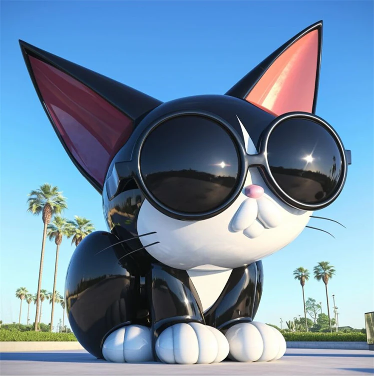 customize large outdoor sculptures Large fiberglass cartoon animals Large shopping mall outdoor cartoon sculpture