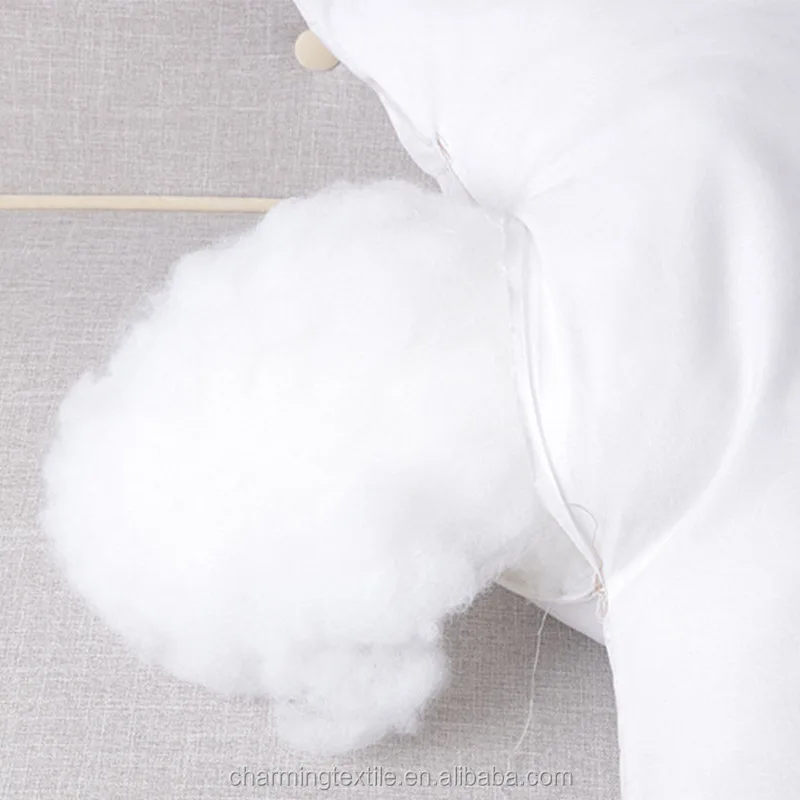 Natural Cotton Fabric  hollow fiber Down alternative  throw pillow  decorative pillow sleeping pillow /Cushion Insert