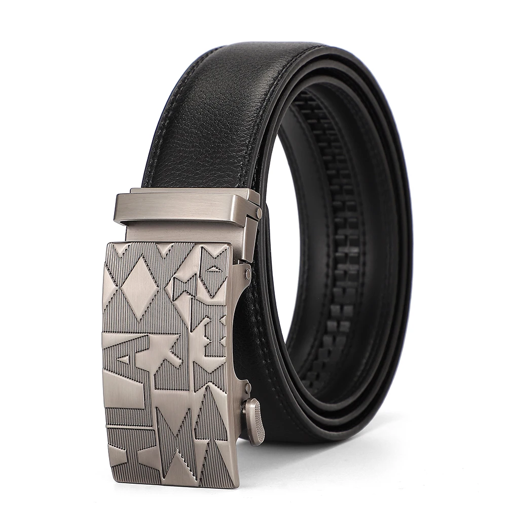 Wholesale Multifunctional Automatic Buckle Belt Leather Fashion Belt Design Cowhide Genuine Leather Belt For Men