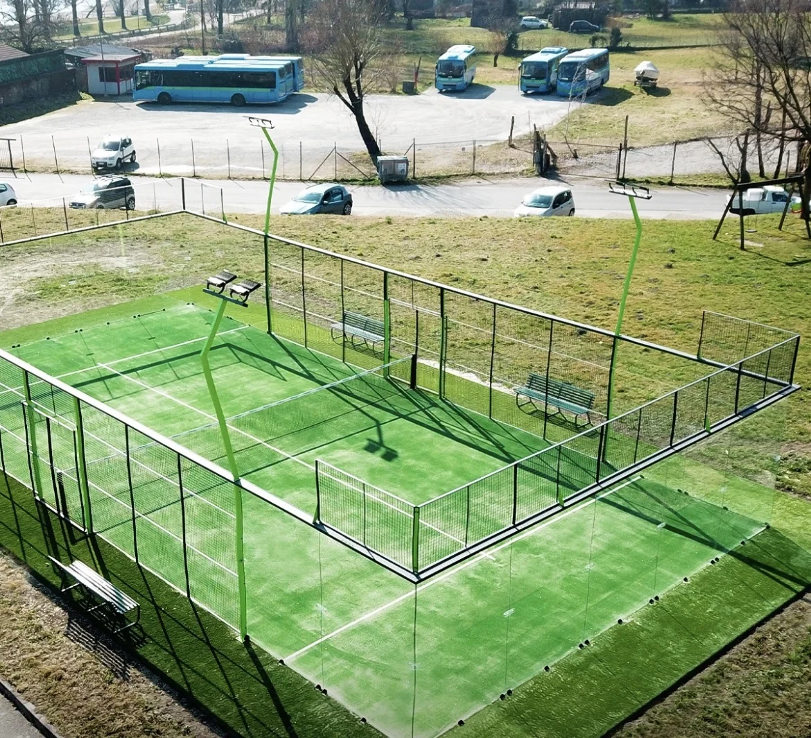 High Quality 10*20m Different Design Padel Court Padel Tennis Court Full Panoramic