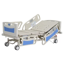 Hospital Furniture Bed Icu Beds Five Function Electric Hospital Timotion Motor Adjustable with Emergency CPRHospital Beds