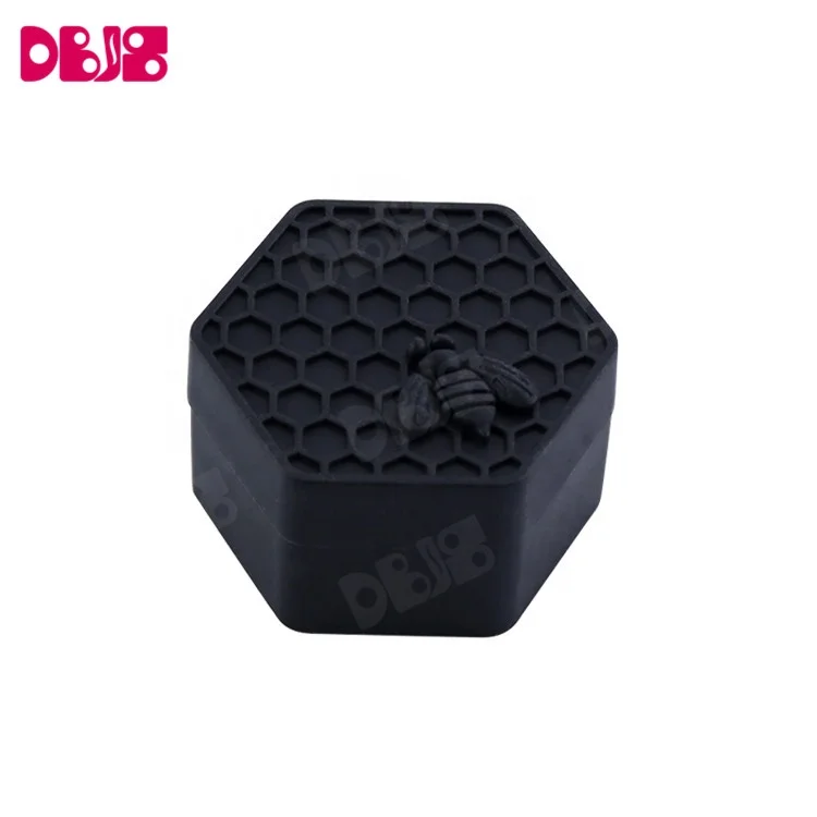 
Portable weed dry herb Storage box silicone jars dabs wax container for free sample 