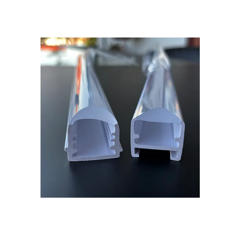 Custom Extrusion Plastic PC 20 Beam Angle Clear and Milky White Bi-colors Led Linear Optical Lens For blackboard Lighting