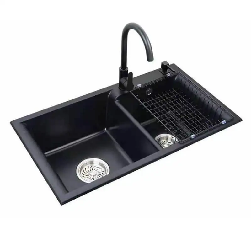 Custom Quartz Stone Single Bowl Hand Washing  Undermount Bowl Bin Sink