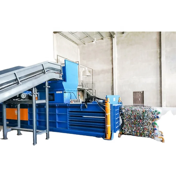 Лидер продаж, гидравлический пресс бренда Jewel, машина для переработки пластиковых бутылок, горизонтальный пресс близкого типа для переработки волокна/картона