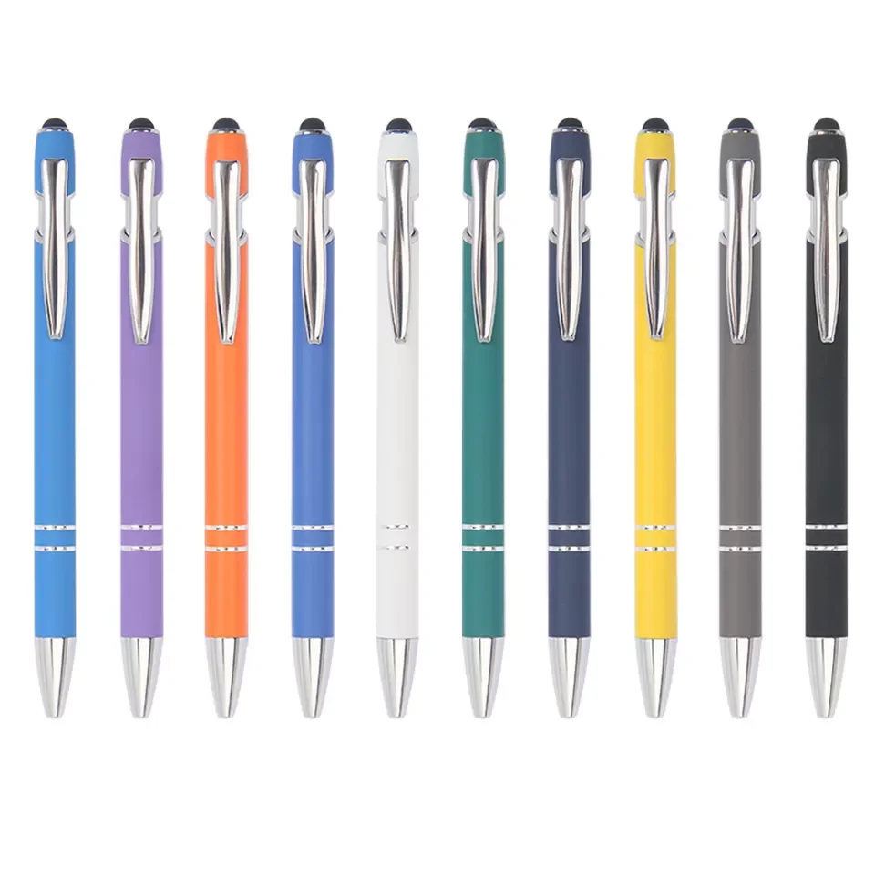 Promotional pen custom logo stylus metal pens with custom logo promotional
