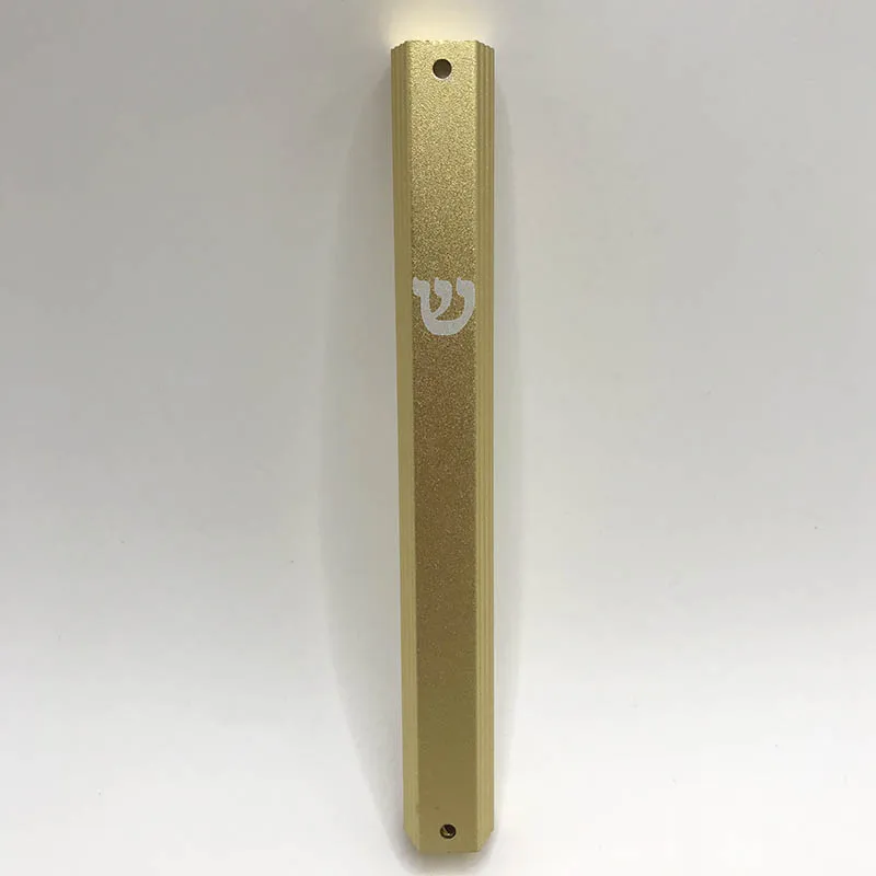 Mezuzot Aluminum Mezuzah Case Classic Judaica Mezuza Weatherproof Door Art for Home Blessing 12.5cm(4.9 inch)