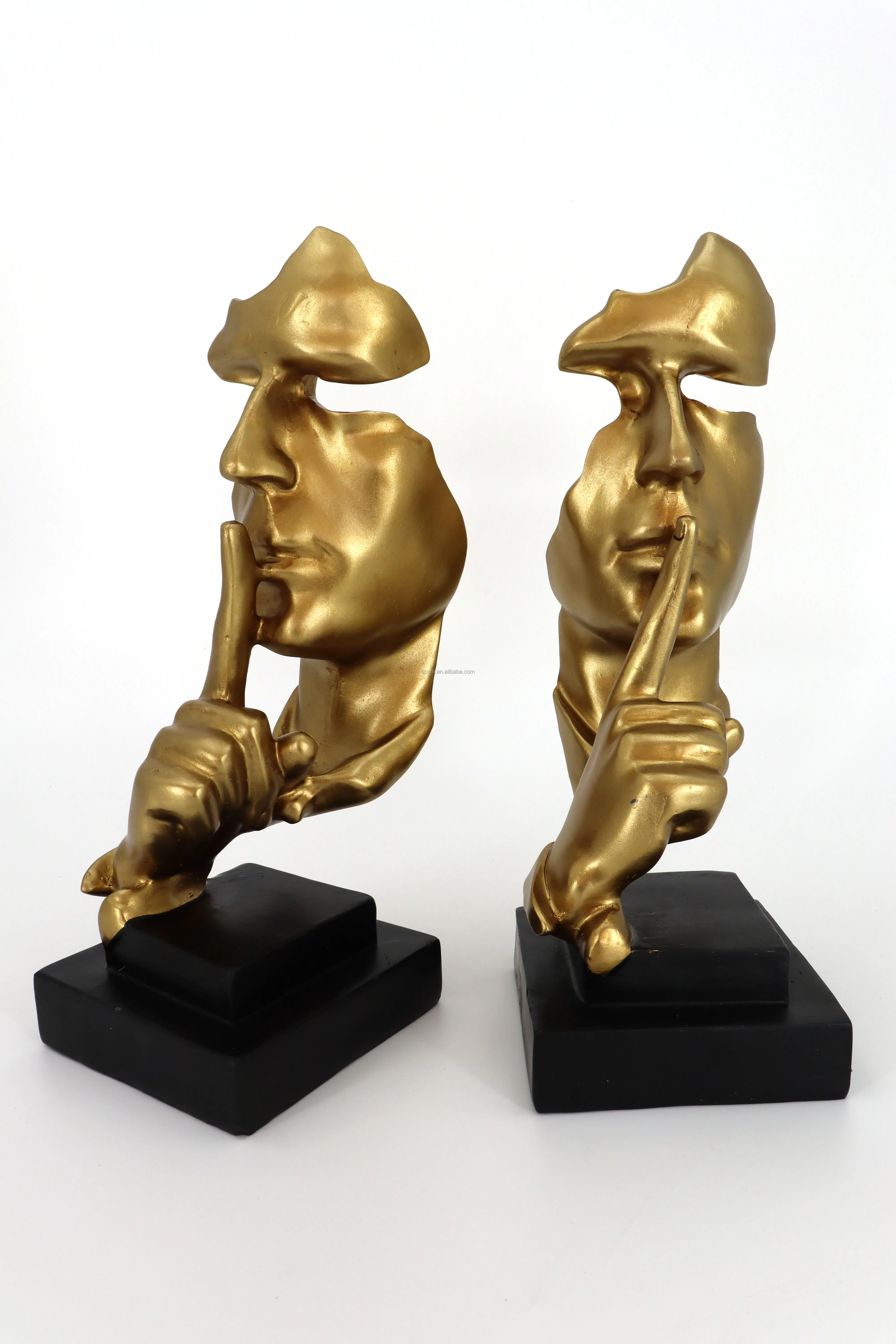 Nordic Retro Resin Figurine  Face Statue Home Living Room Decoration Desktop Gift Figurines